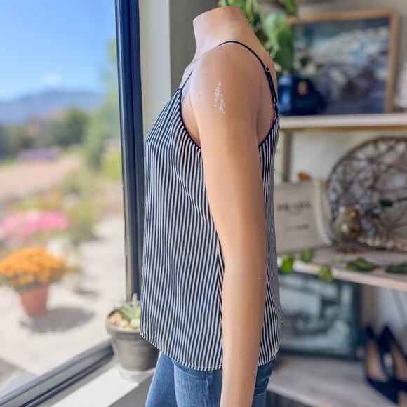 Banana Republic, Navy & White Horizontal Striped Lined Camisole, Women's Small - Picture 5 of 9